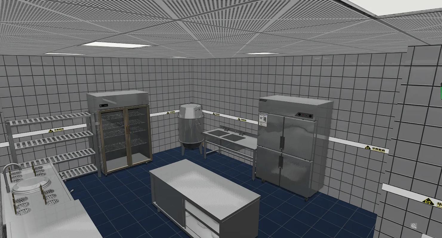 工廠食堂效果圖部分展示——廚房專業(yè)設計的重要性